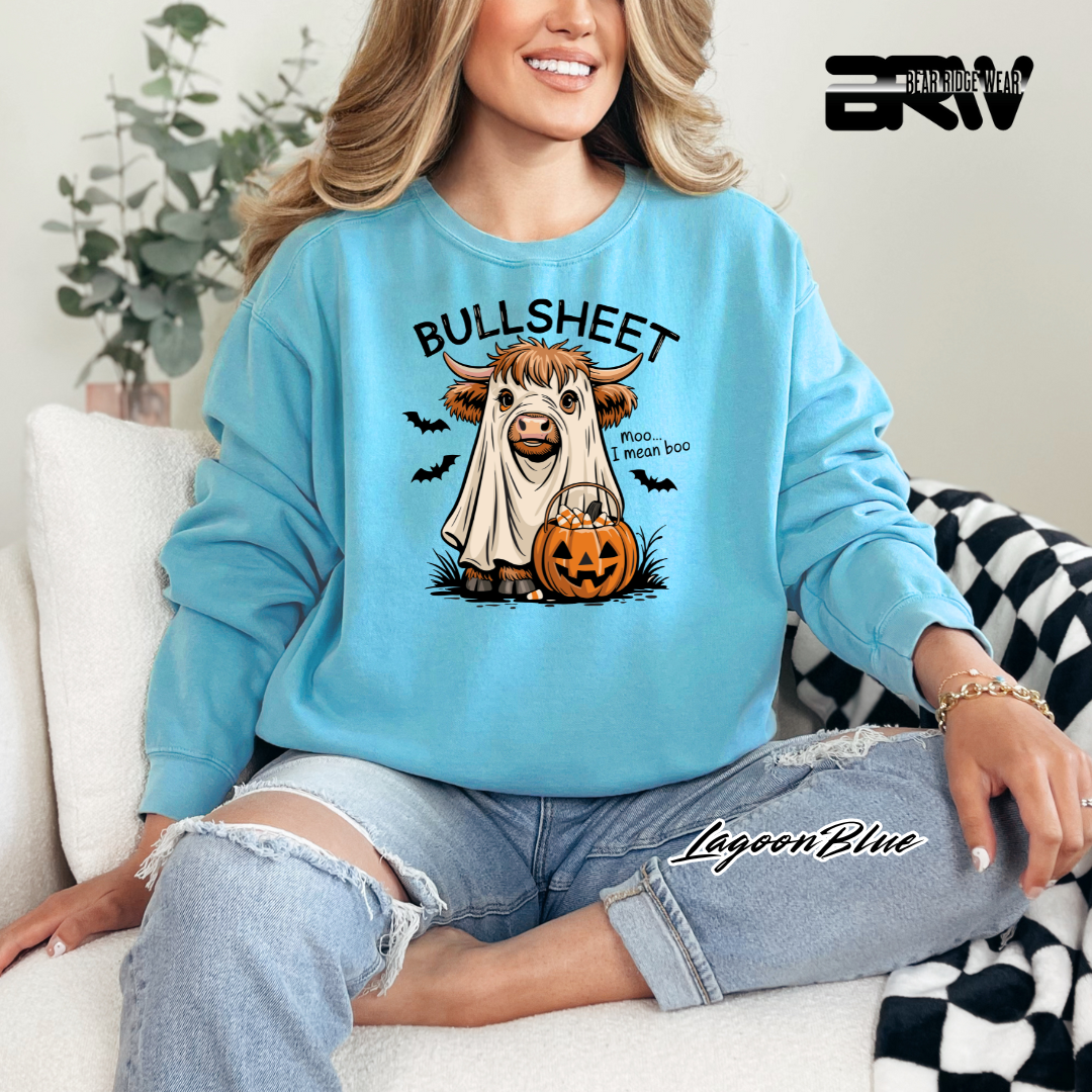 'Bull Sheet-Boo' Fall  Long Sleeve Tee