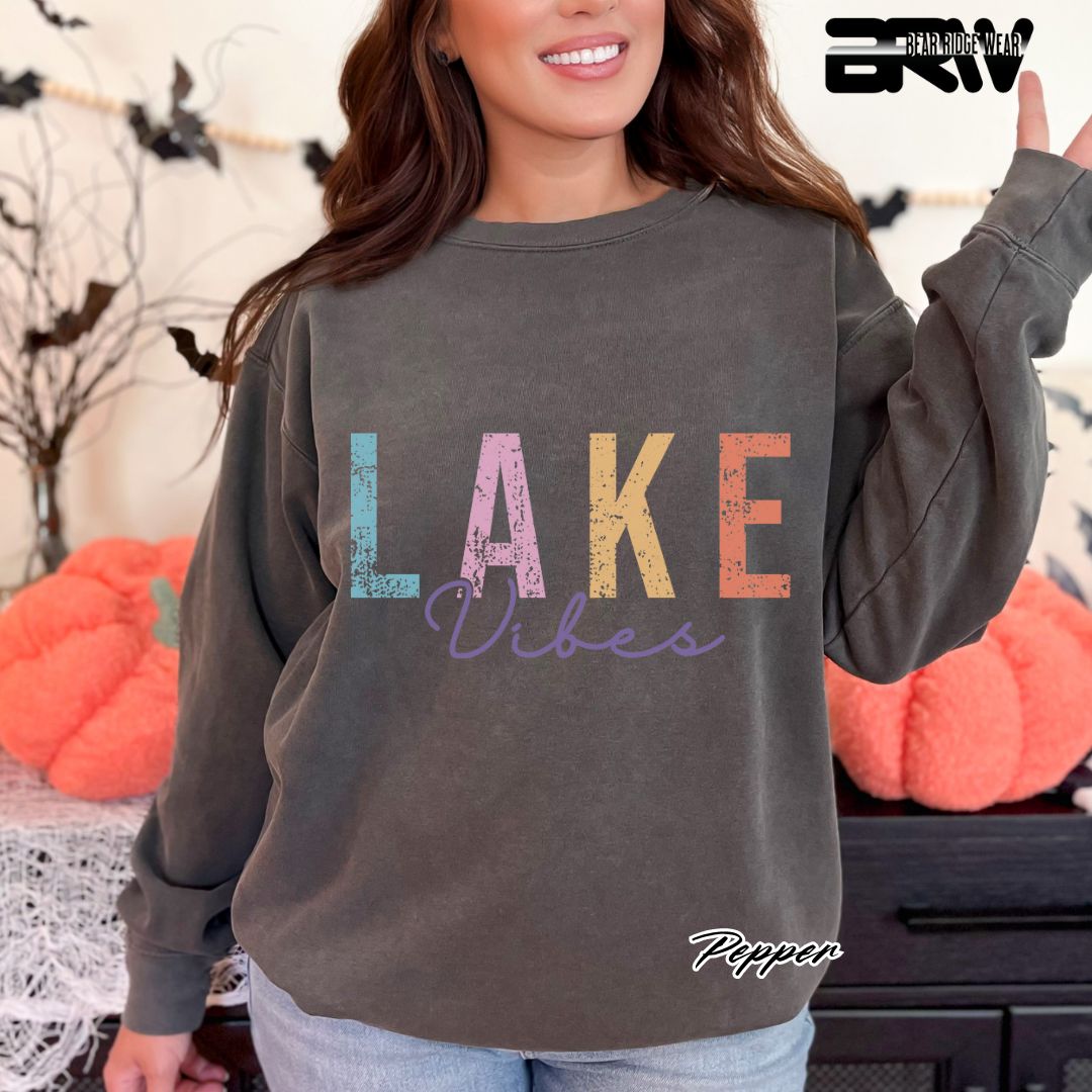 'Lake Vibes' Summer Long-Sleeve Tee