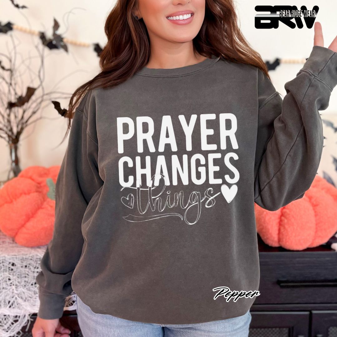 'Prayer Changes Things' Faith Long Sleeve Tee