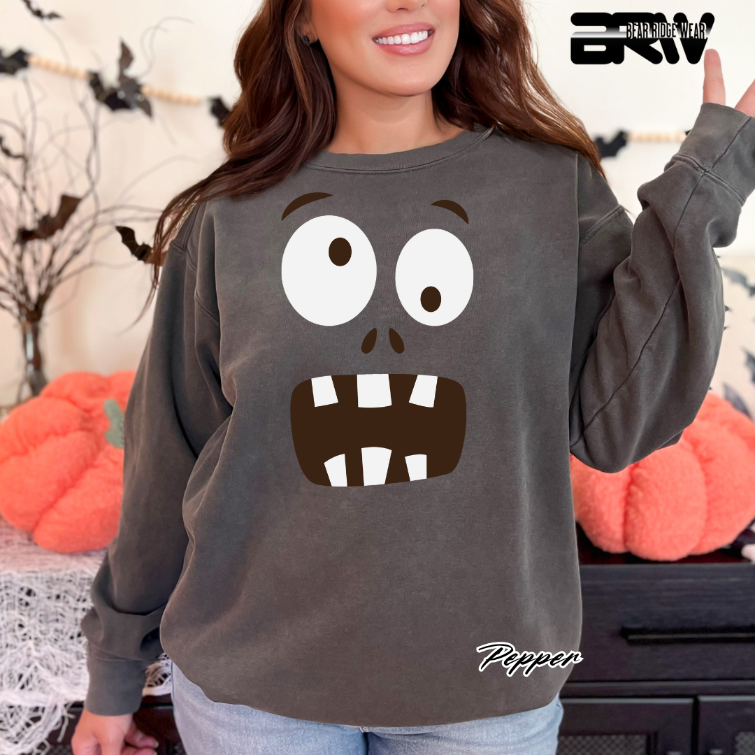 'Monster face' Fall Long Sleeve Tee