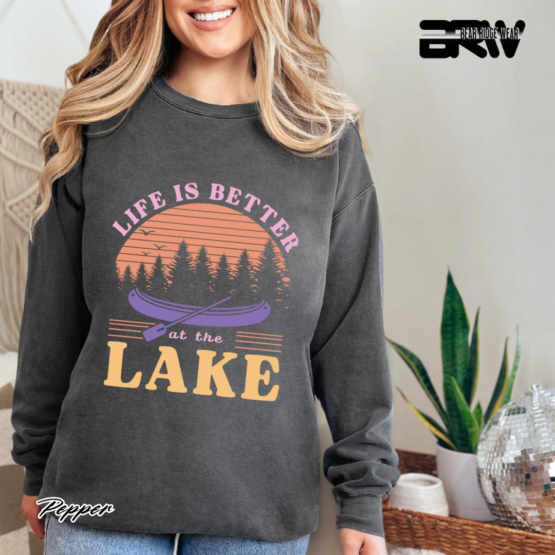 'Life Is Better At The Lake' Summer Long-Sleeve Tee