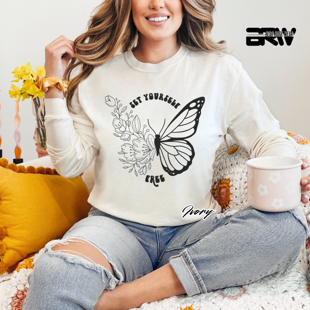 'Set Yourself Free' Long Sleeve Tee