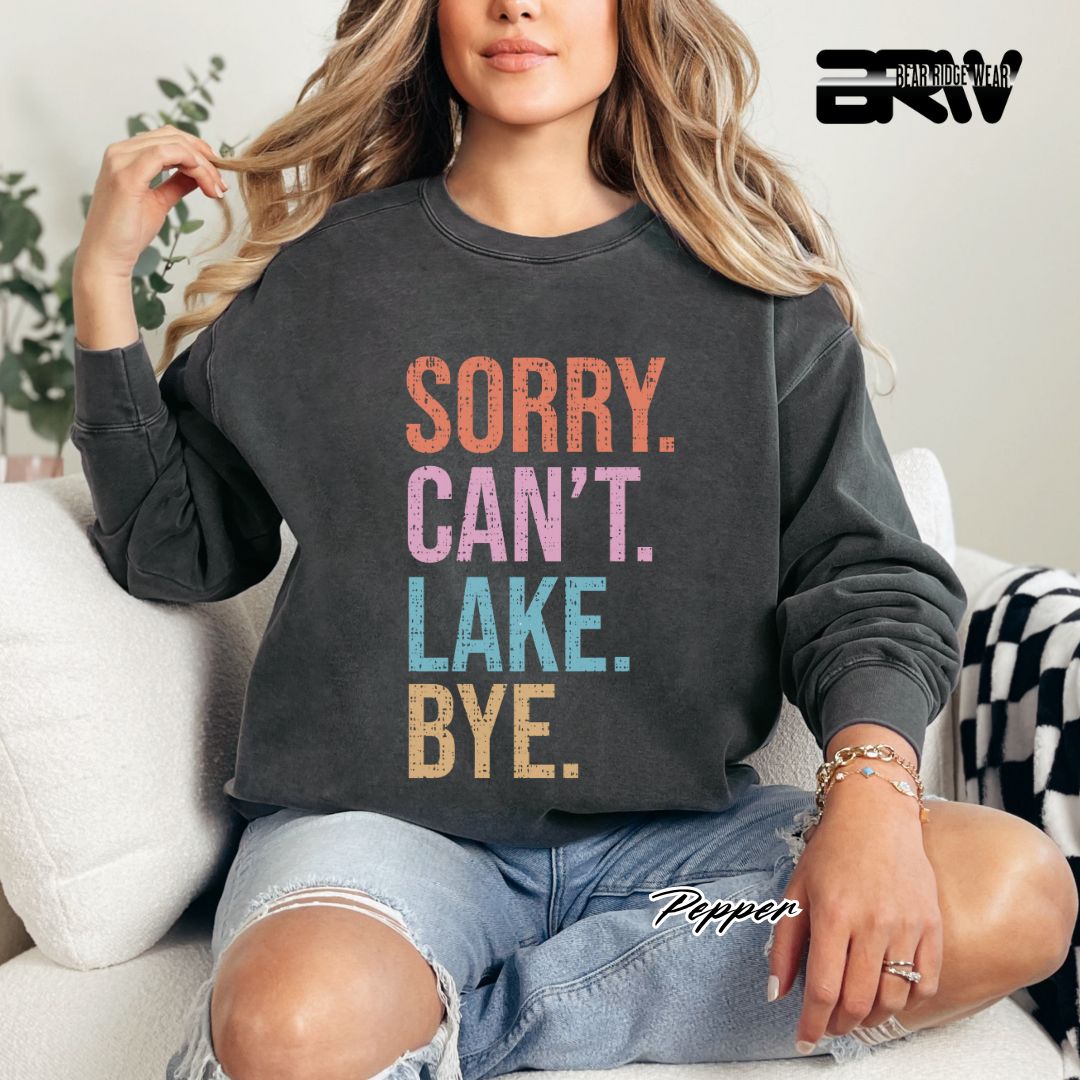 'Sorry Can't Lake Bye' Summer Long-Sleeve Tee