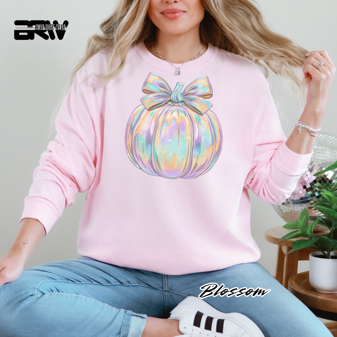 'Iridescent Pumpkin' Fall Long-Sleeve Tee