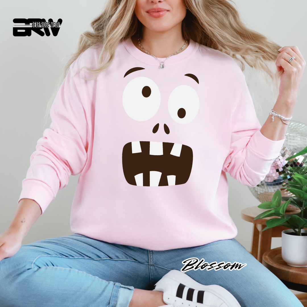 'Monster face' Fall Long-Sleeve Tee