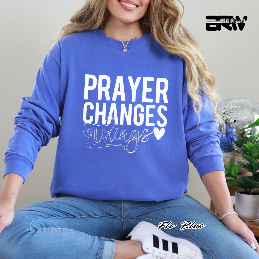 'Prayer Changes Things' Faith Long-Sleeve Tee