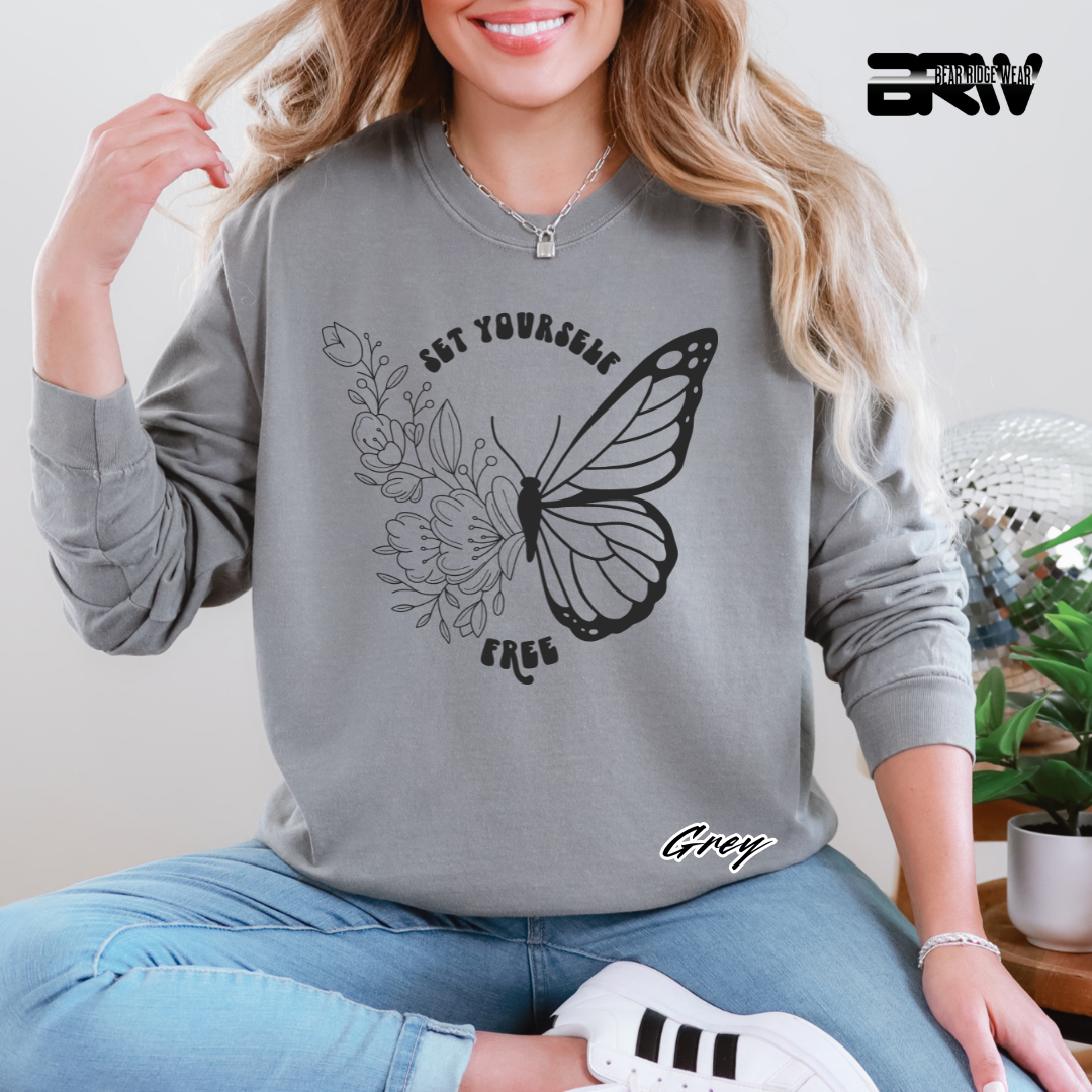 'Set Yourself Free' Long Sleeve Tee