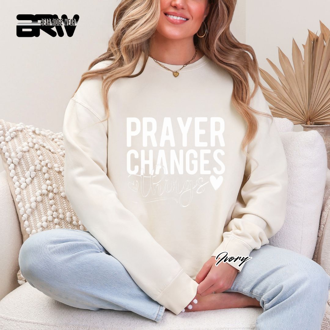 'Prayer Changes Things' Faith Long Sleeve Tee