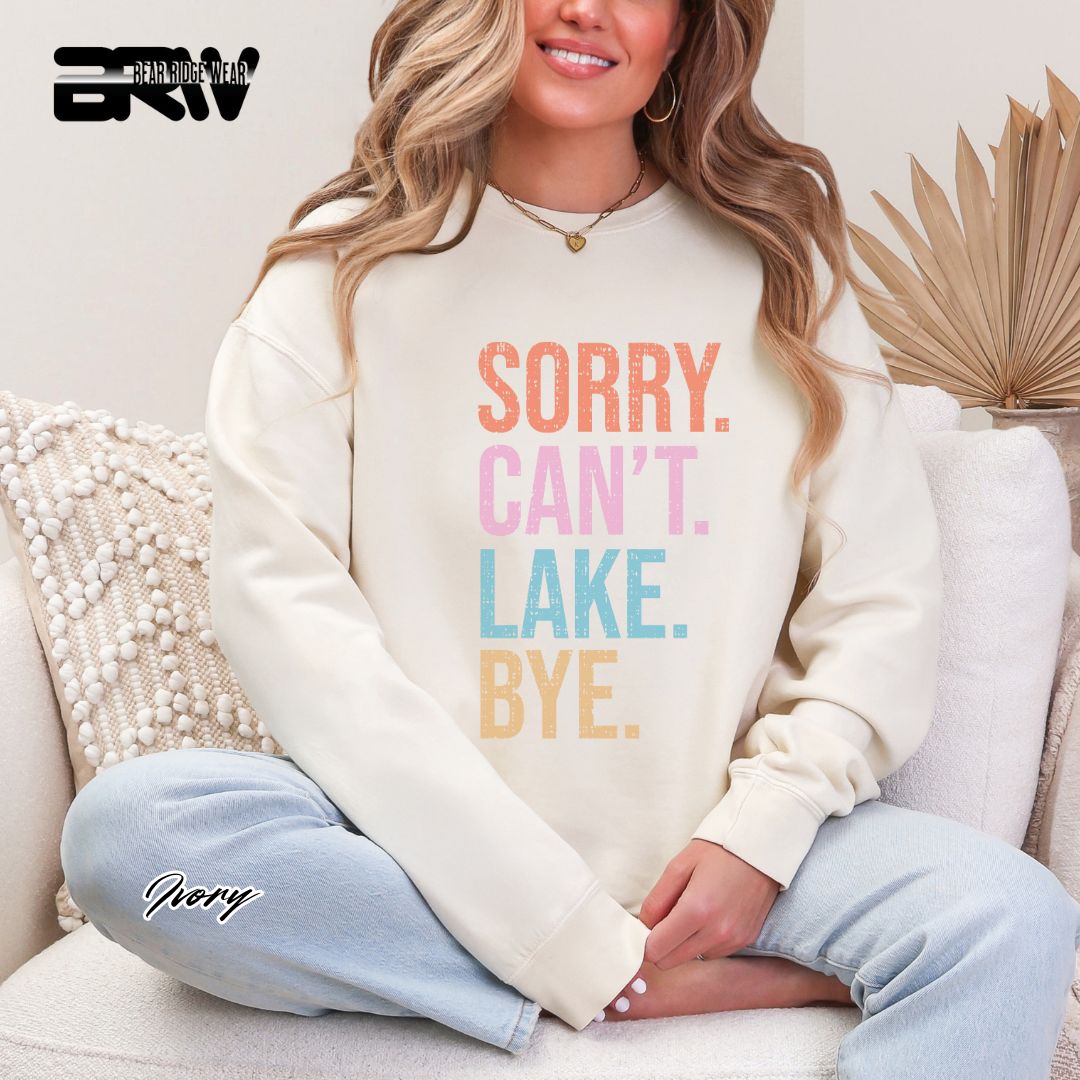 'Sorry Can't Lake Bye' Summer Long-Sleeve Tee