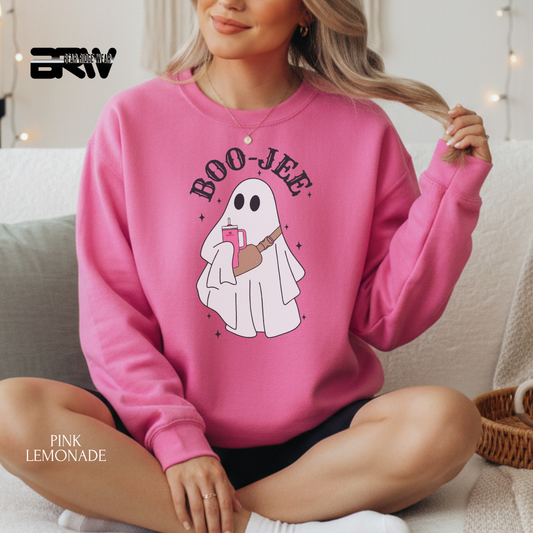 BOO JEE GHOST , HALLOWEEN SWEATSHIRT