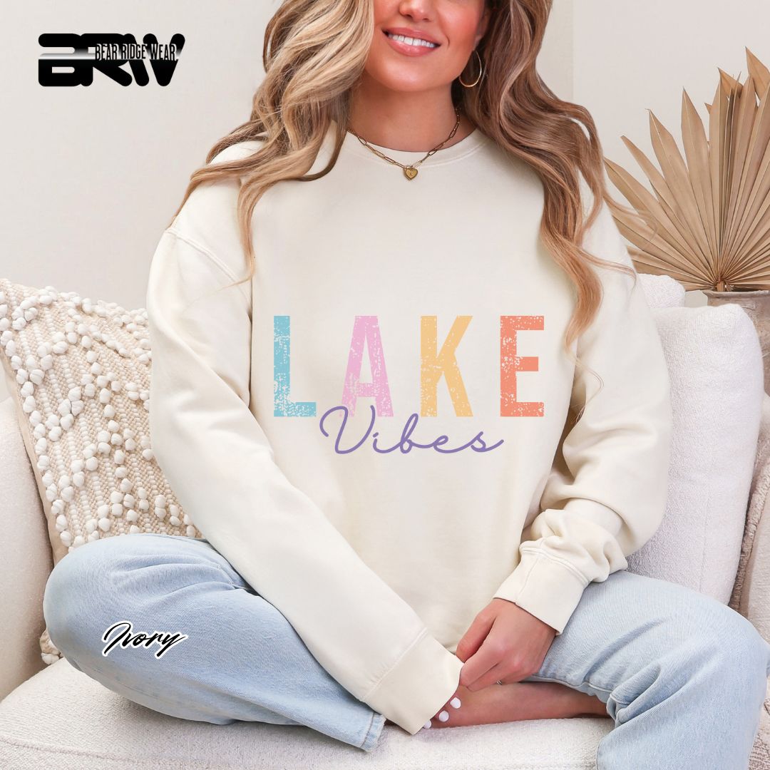 'Lake Vibes' Summer Long-Sleeve Tee