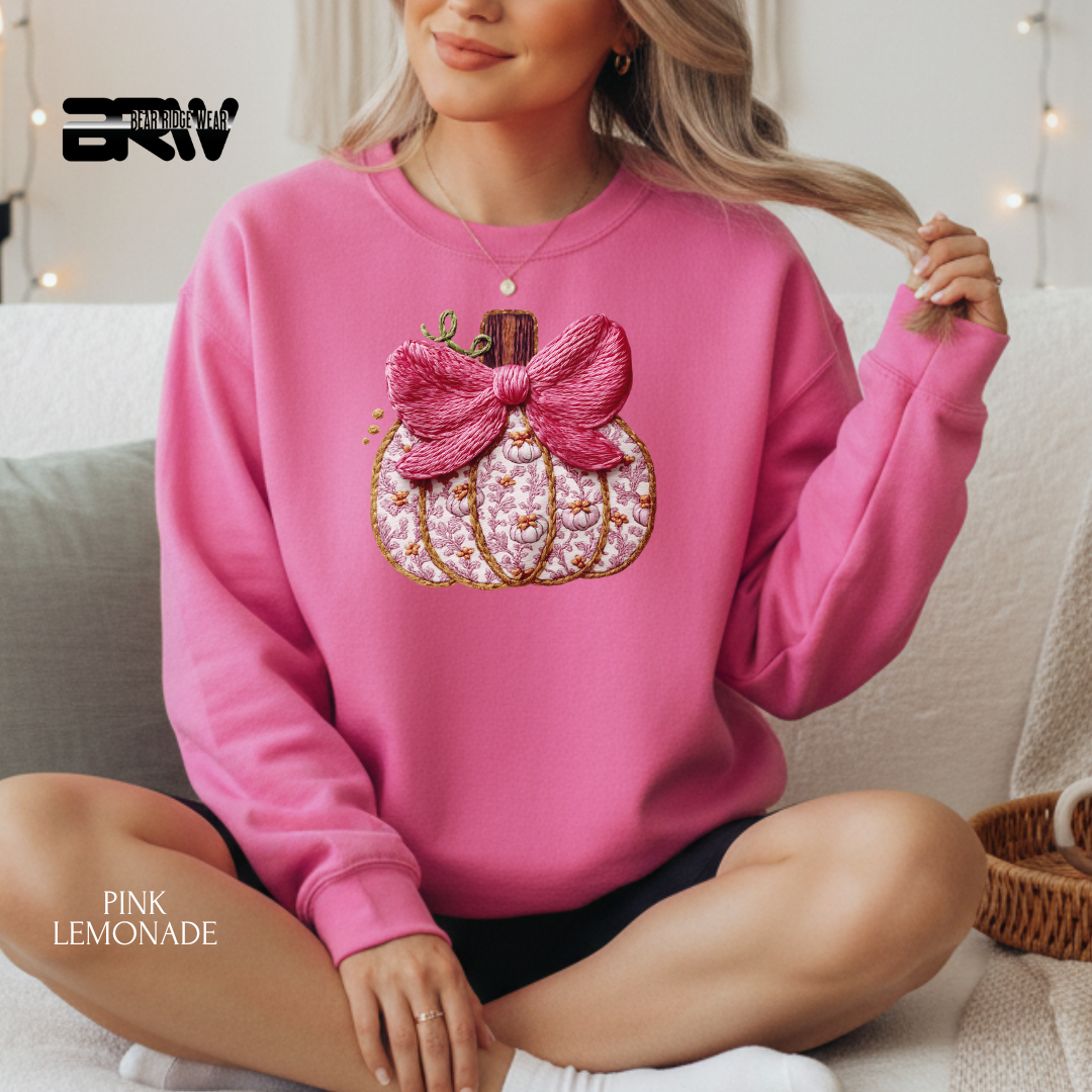 'Stitch Pumpkin' Christmas Crewneck Sweatshirt