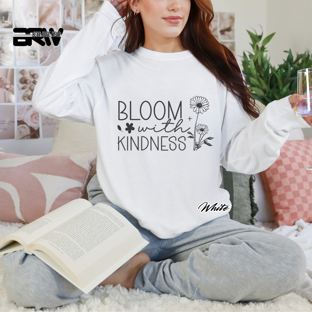 'Bloom with kindness' Long Sleeve Tee