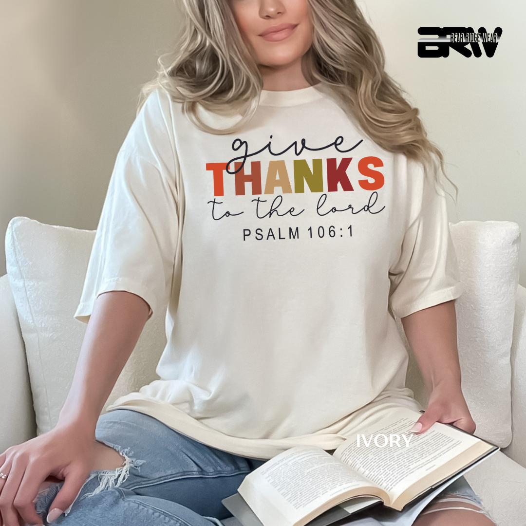 'Give Thanks To The Lord' Faith Tee