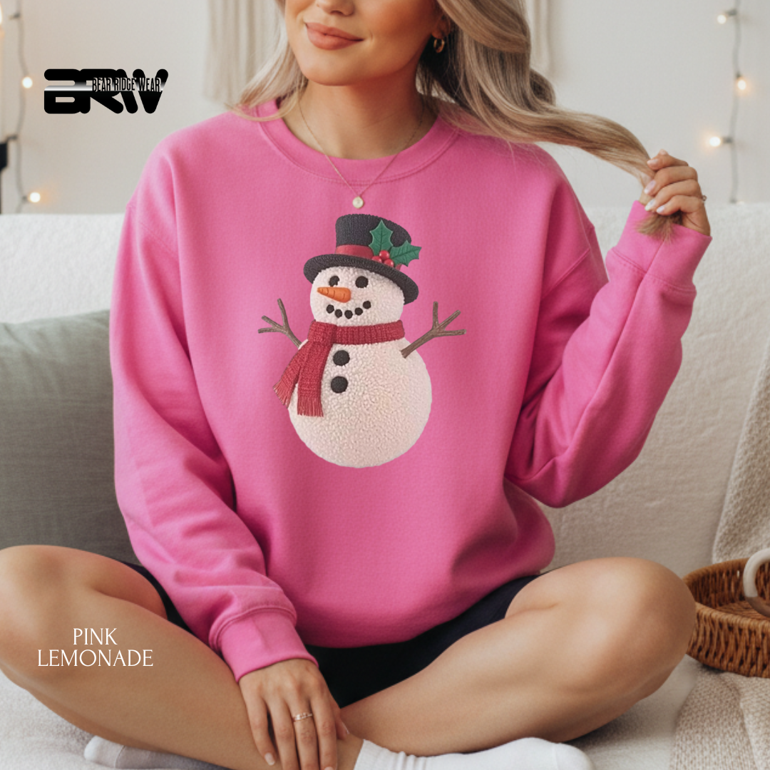 'Snowman Yarn' Christmas Crewneck Sweatshirt
