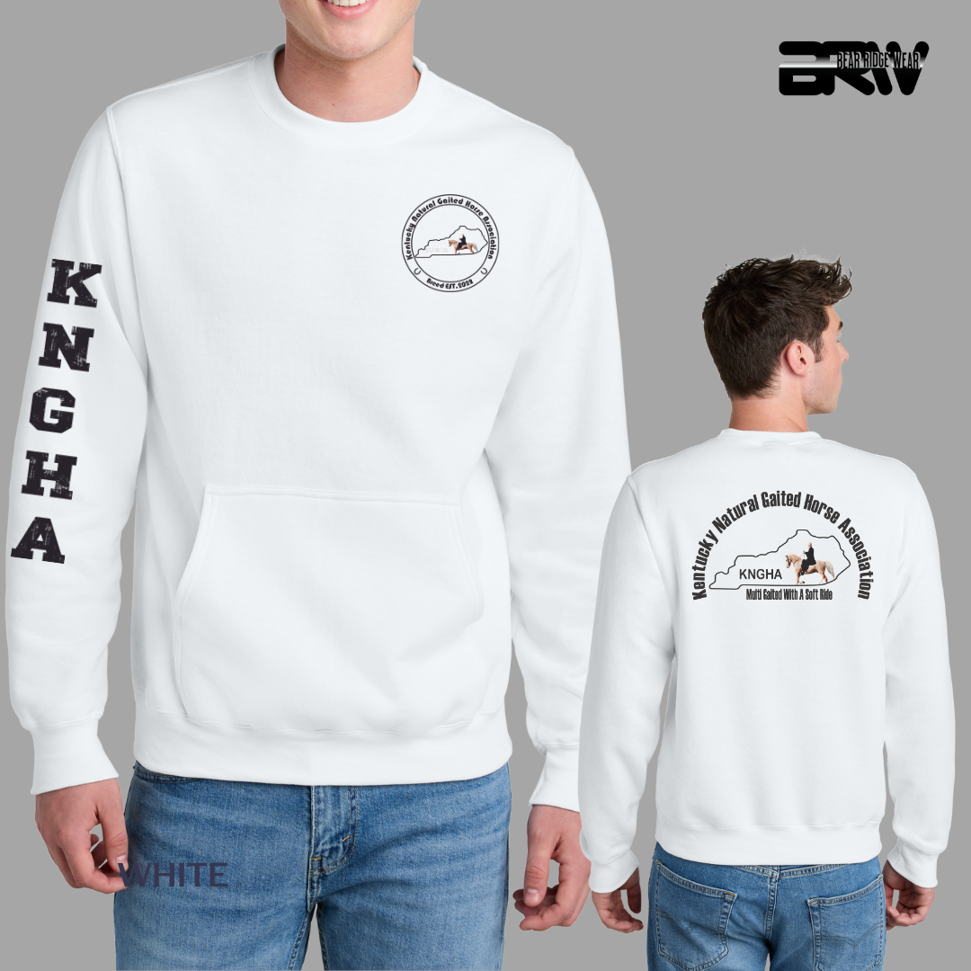 KNGHA Kangaroo Pocket Crewneck White