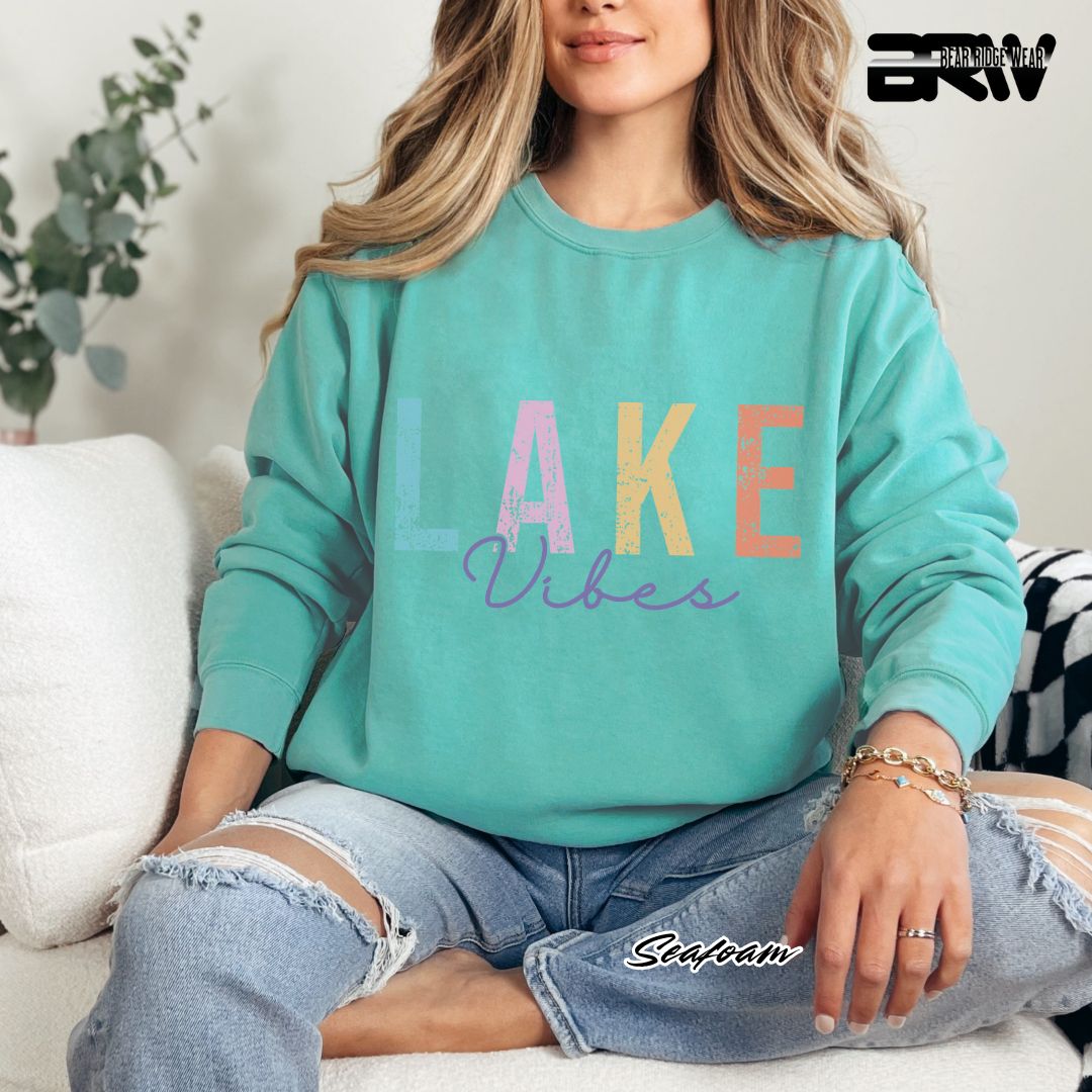 'Lake Vibes' Summer Long-Sleeve Tee