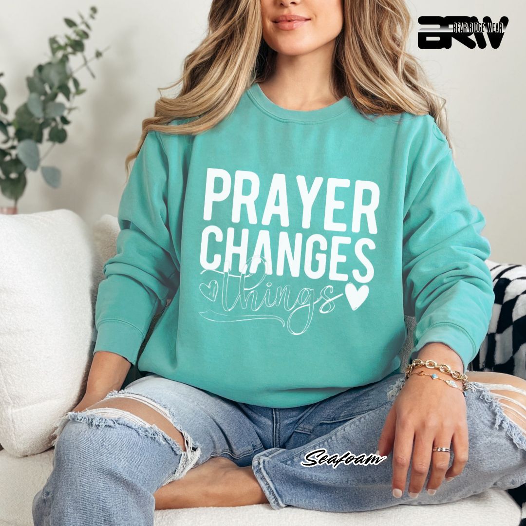 'Prayer Changes Things' Faith Long Sleeve Tee