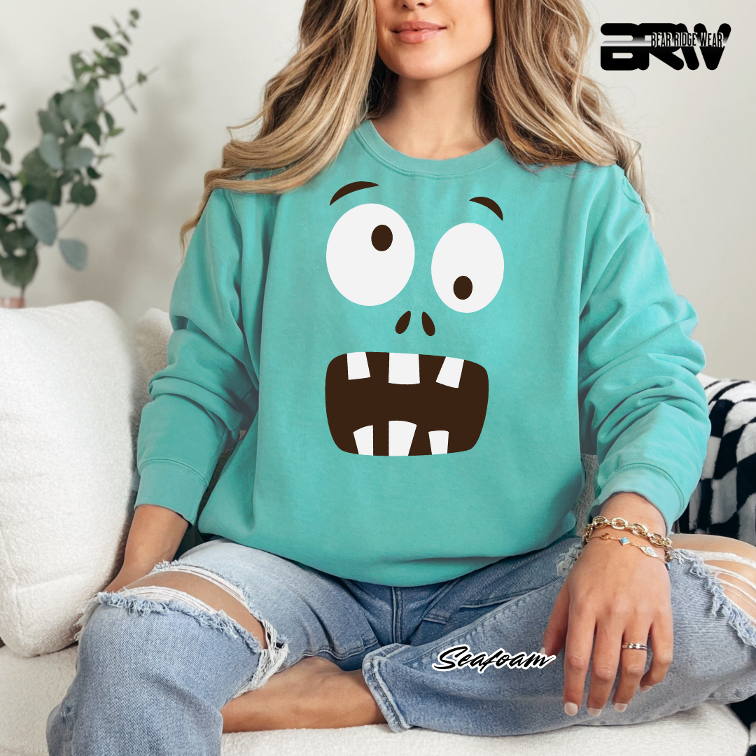 'Monster face' Fall Long Sleeve Tee