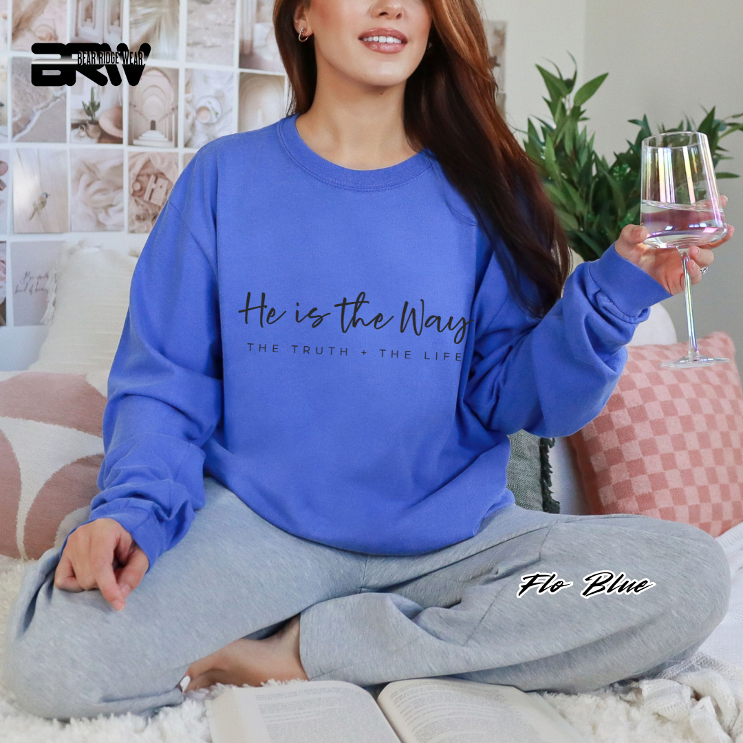 'He Is The Way' Faith Long-Sleeve Tee