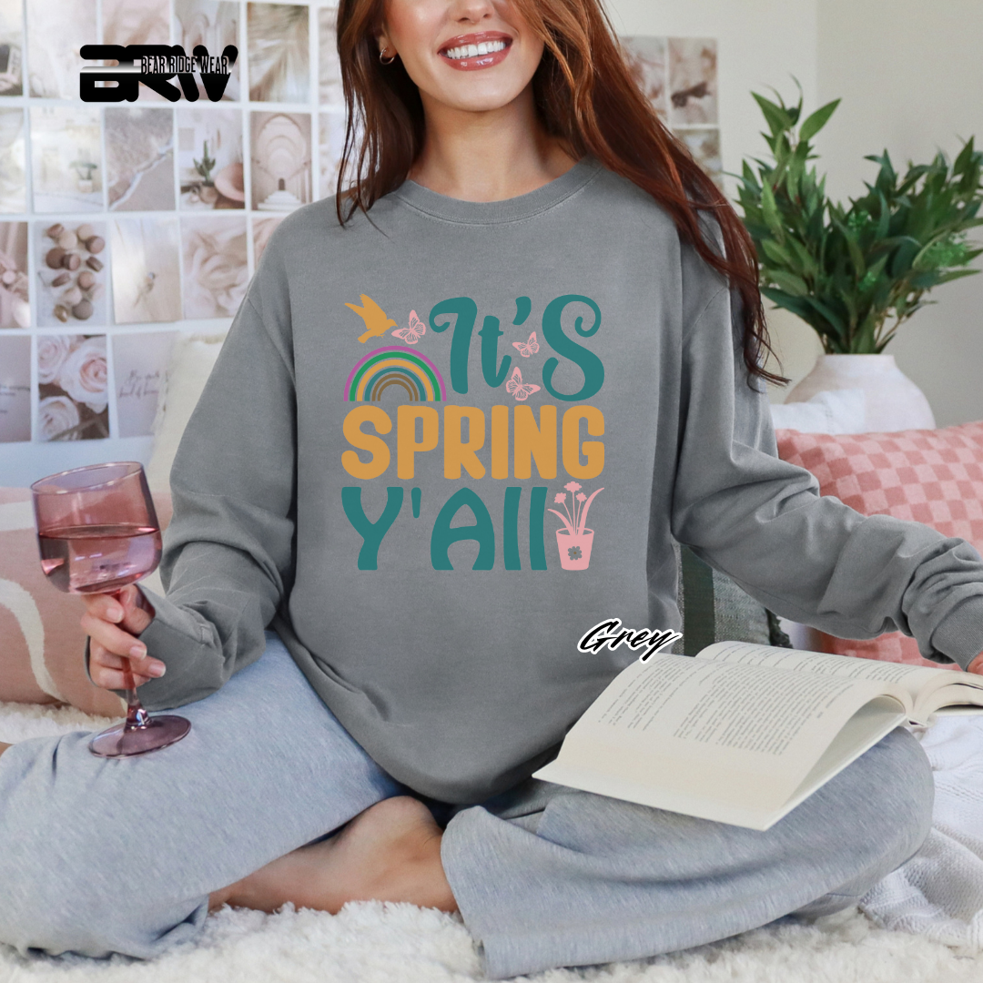 'It's Spring Y’all' Long Sleeve Tee