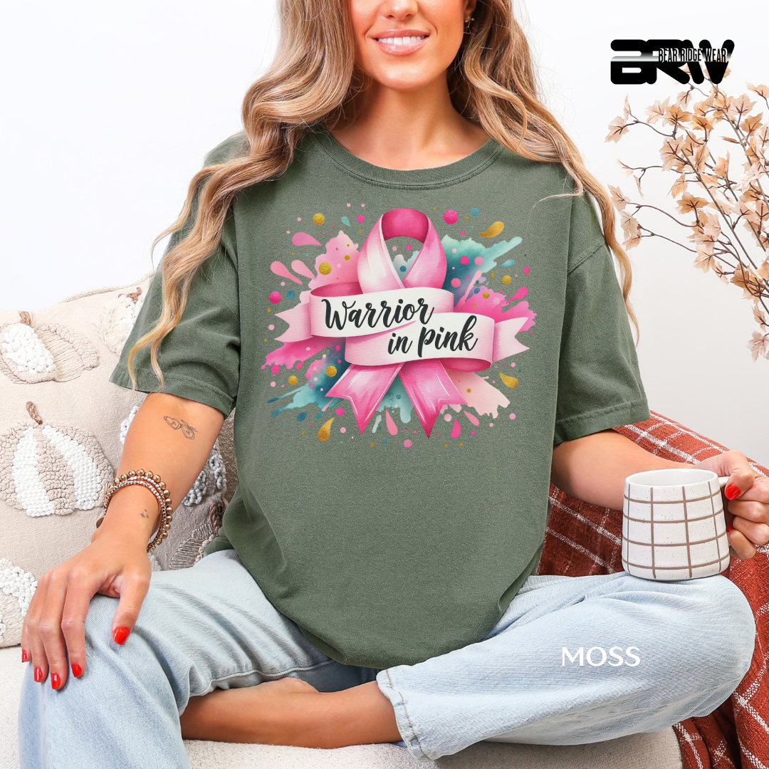 'Breast cancer Warrior in Pink' Awareness Tee