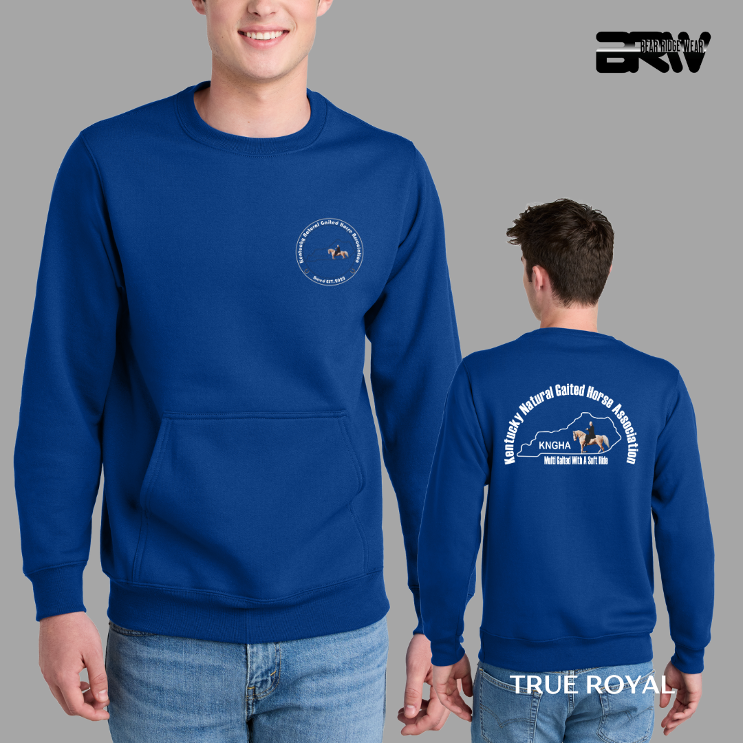 KNGHA Kangaroo Pocket Crewneck White