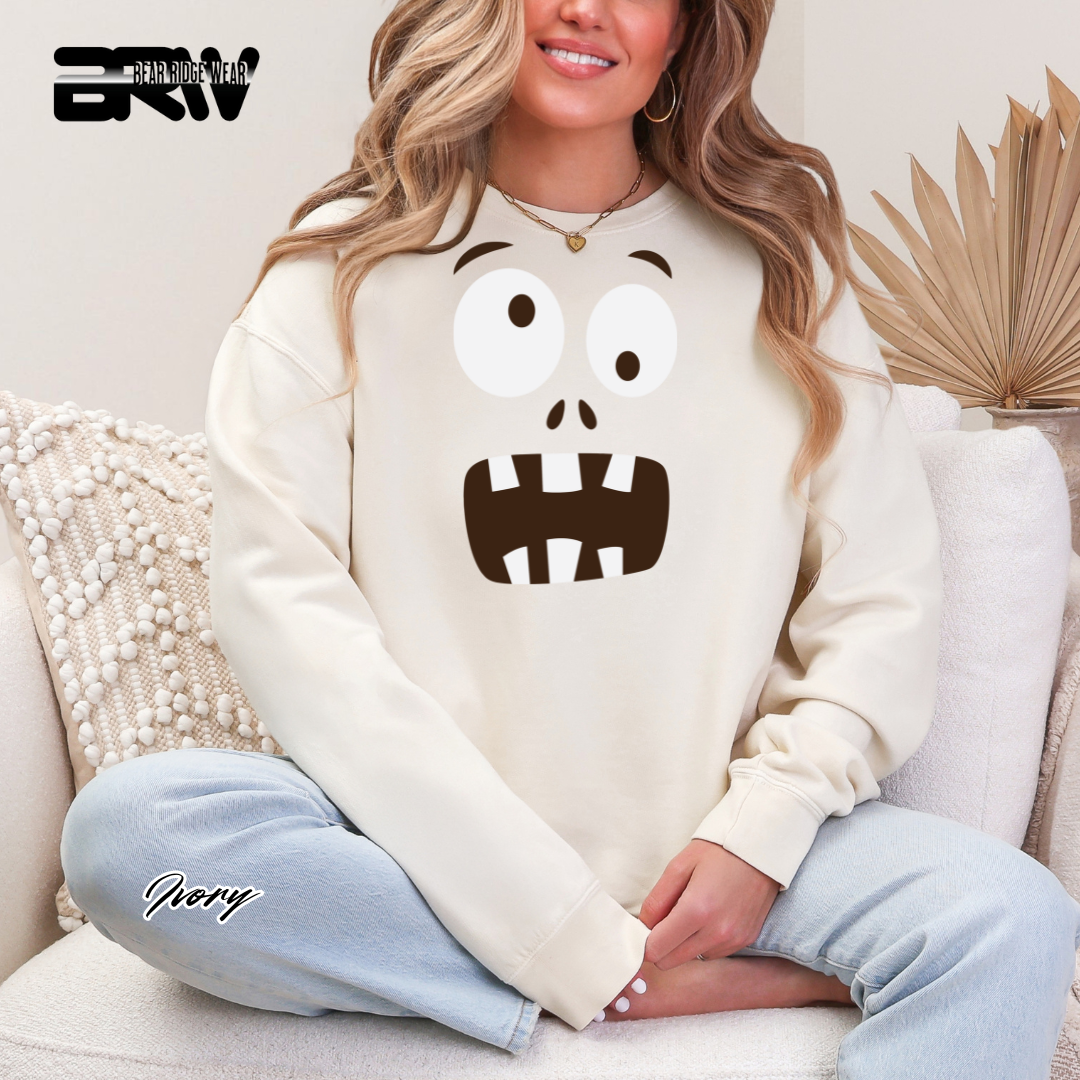 'Monster face' Fall Long Sleeve Tee