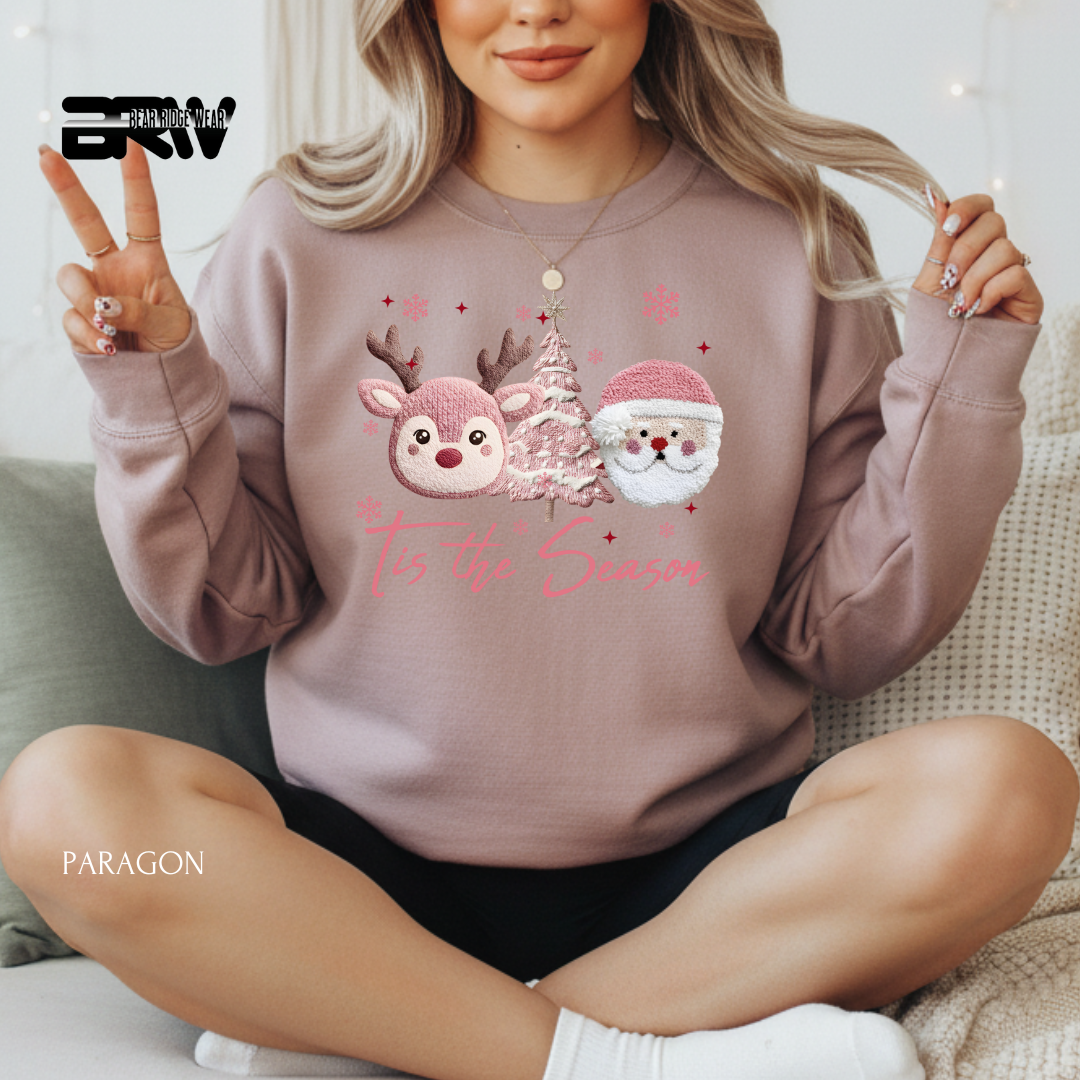 'Tis The Season Yarn 2' Christmas Crewneck Sweatshirt