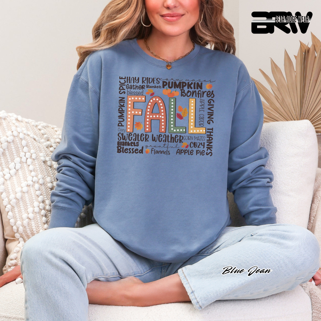 'Fall Hay Rides etc' Fall Long Sleeve Tee