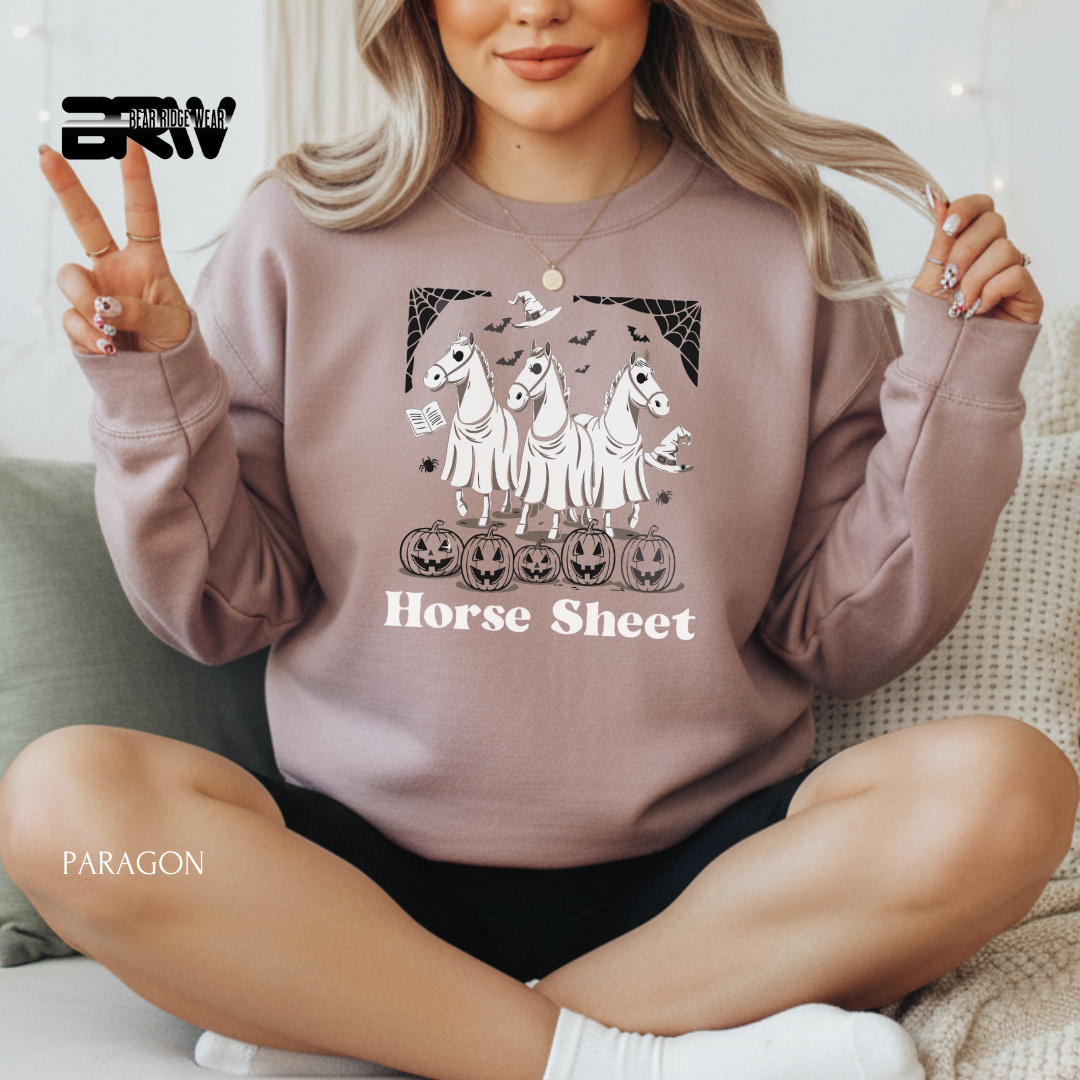 'Horse Sheet' Fall Crewneck Sweatshirt