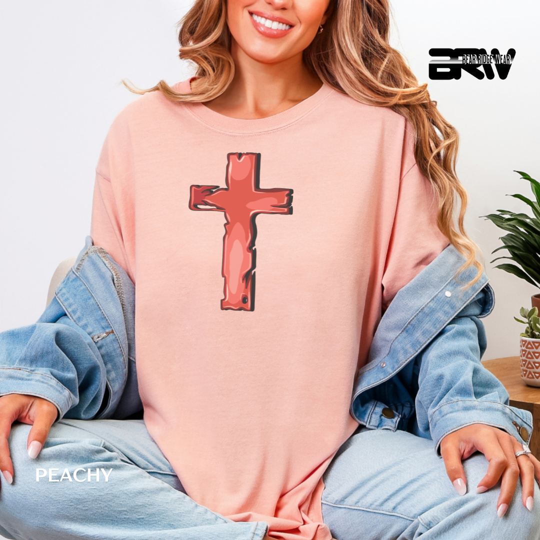 'Cross-Red' Faith Tee