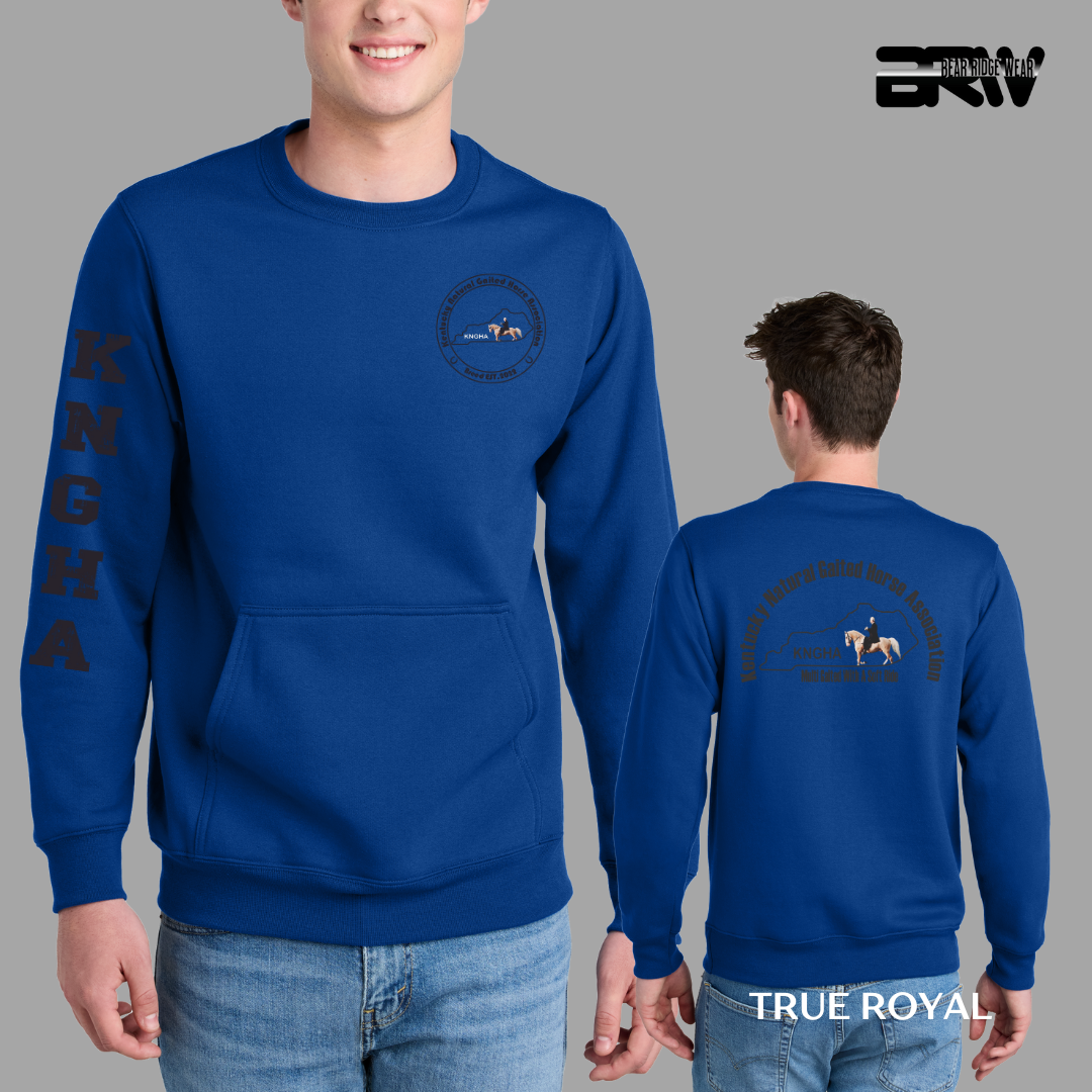 KNGHA Kangaroo Pocket Crewneck Black