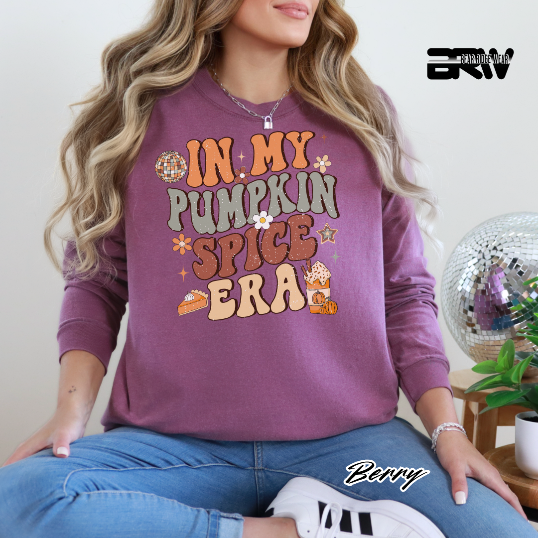 'In My Pumpkin Spice Era' Fall Long-Sleeve Tee