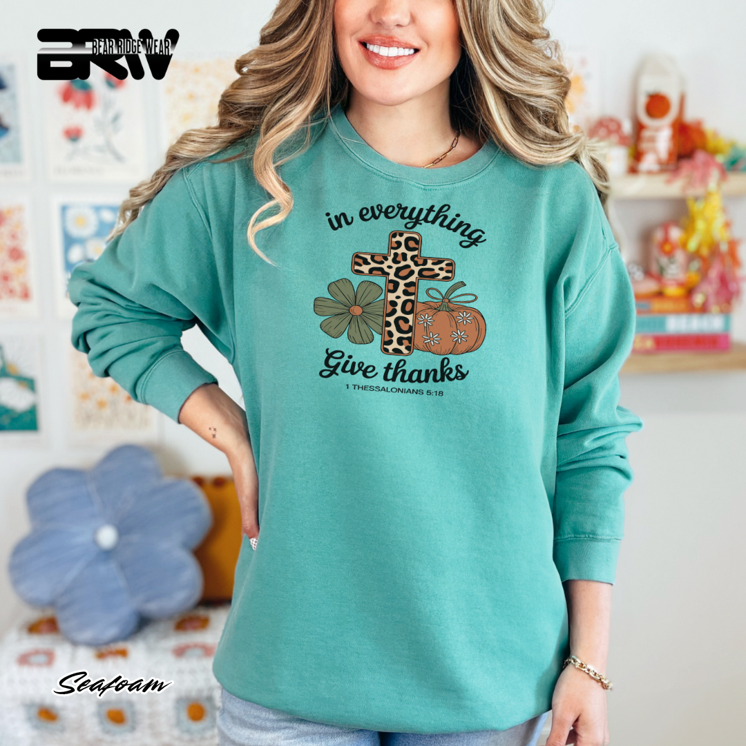 'In Everything Give Thanks' Fall Long Sleeve Tee