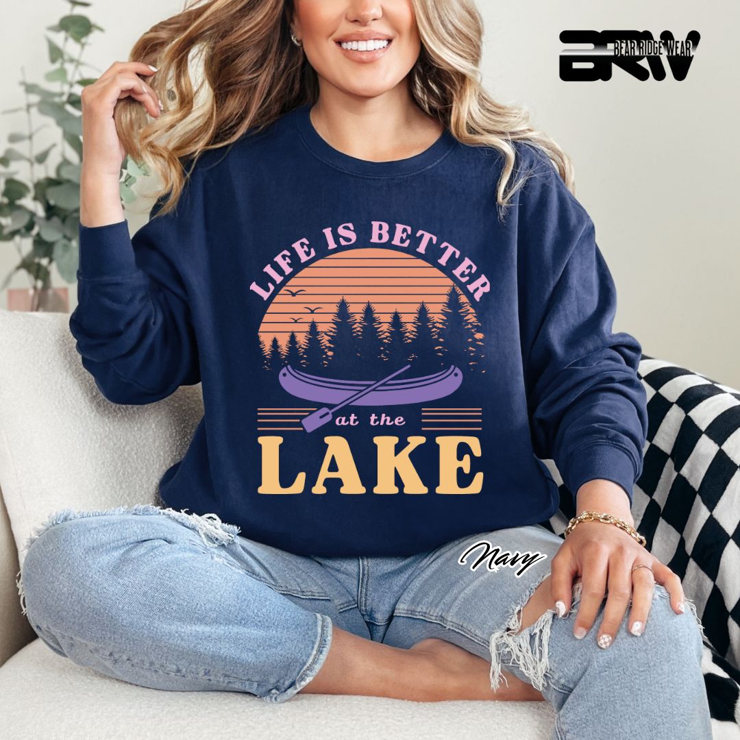 'Life Is Better At The Lake' Summer Long-Sleeve Tee