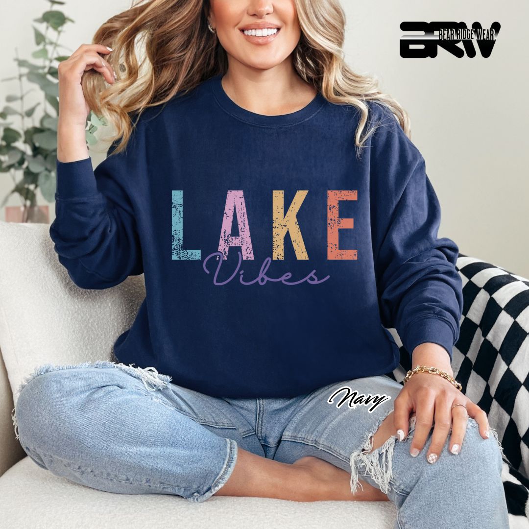 'Lake Vibes' Summer Long-Sleeve Tee