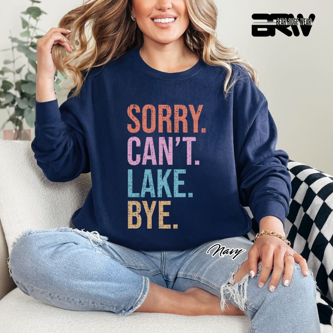 'Sorry Can't Lake Bye' Summer Long-Sleeve Tee