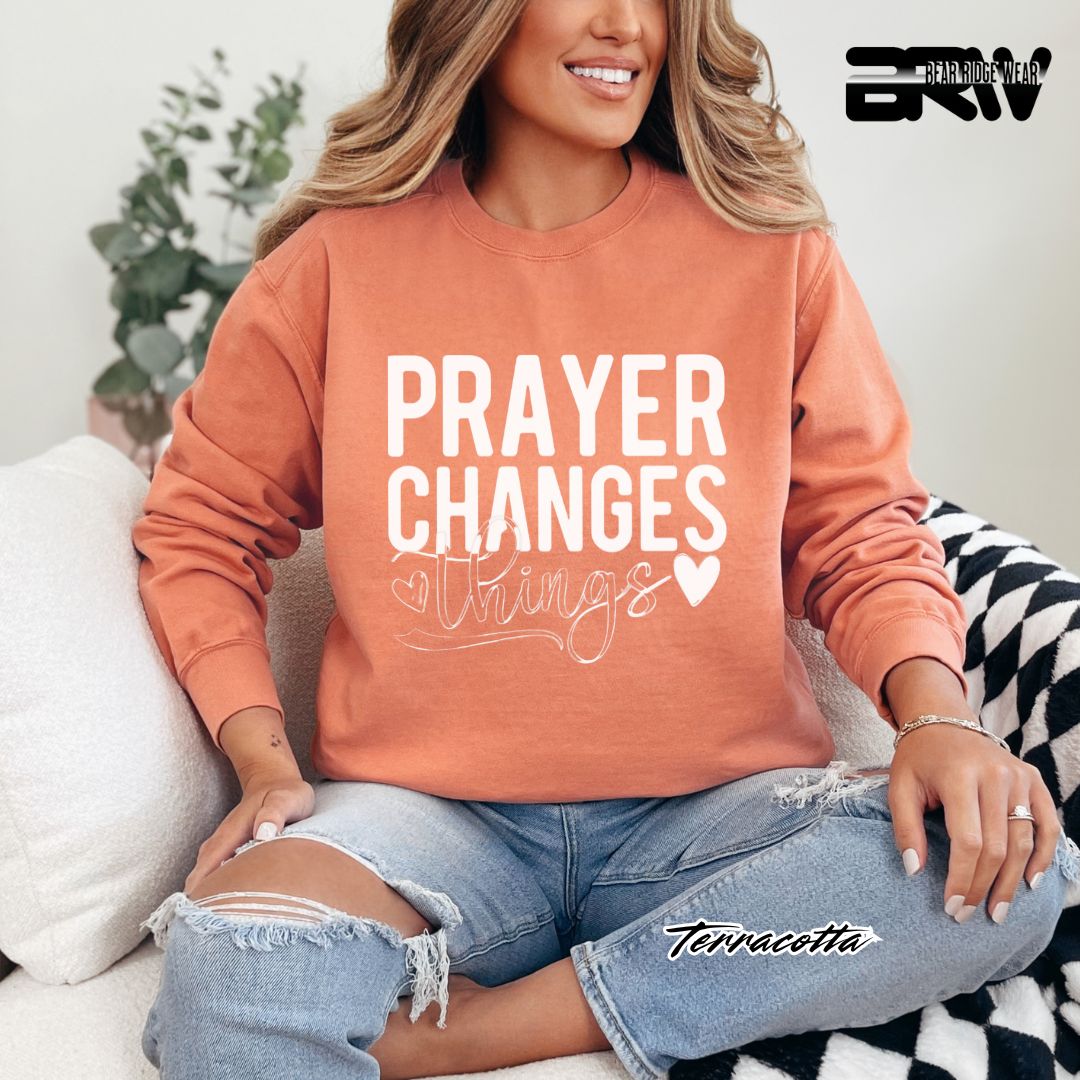 'Prayer Changes Things' Faith Long Sleeve Tee