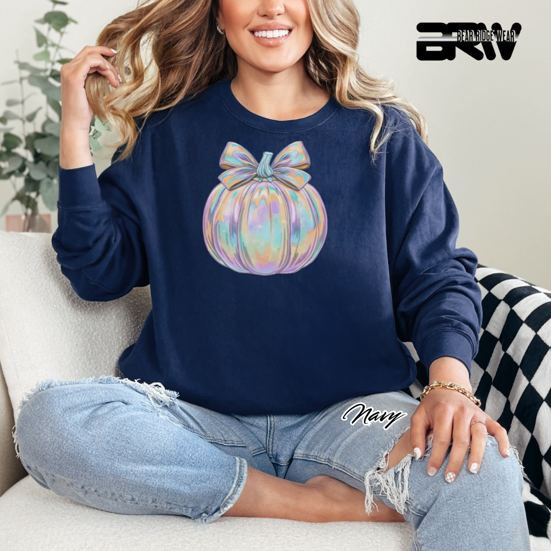'Iridescent Pumpkin' Fall Long Sleeve Tee