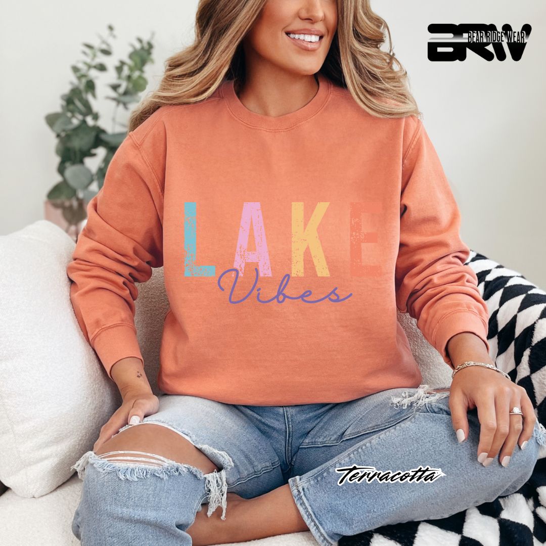 'Lake Vibes' Summer Long-Sleeve Tee