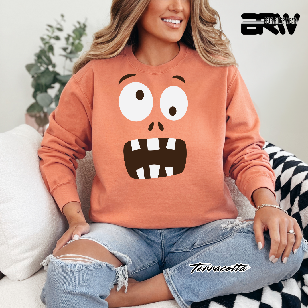 'Monster face' Fall Long Sleeve Tee