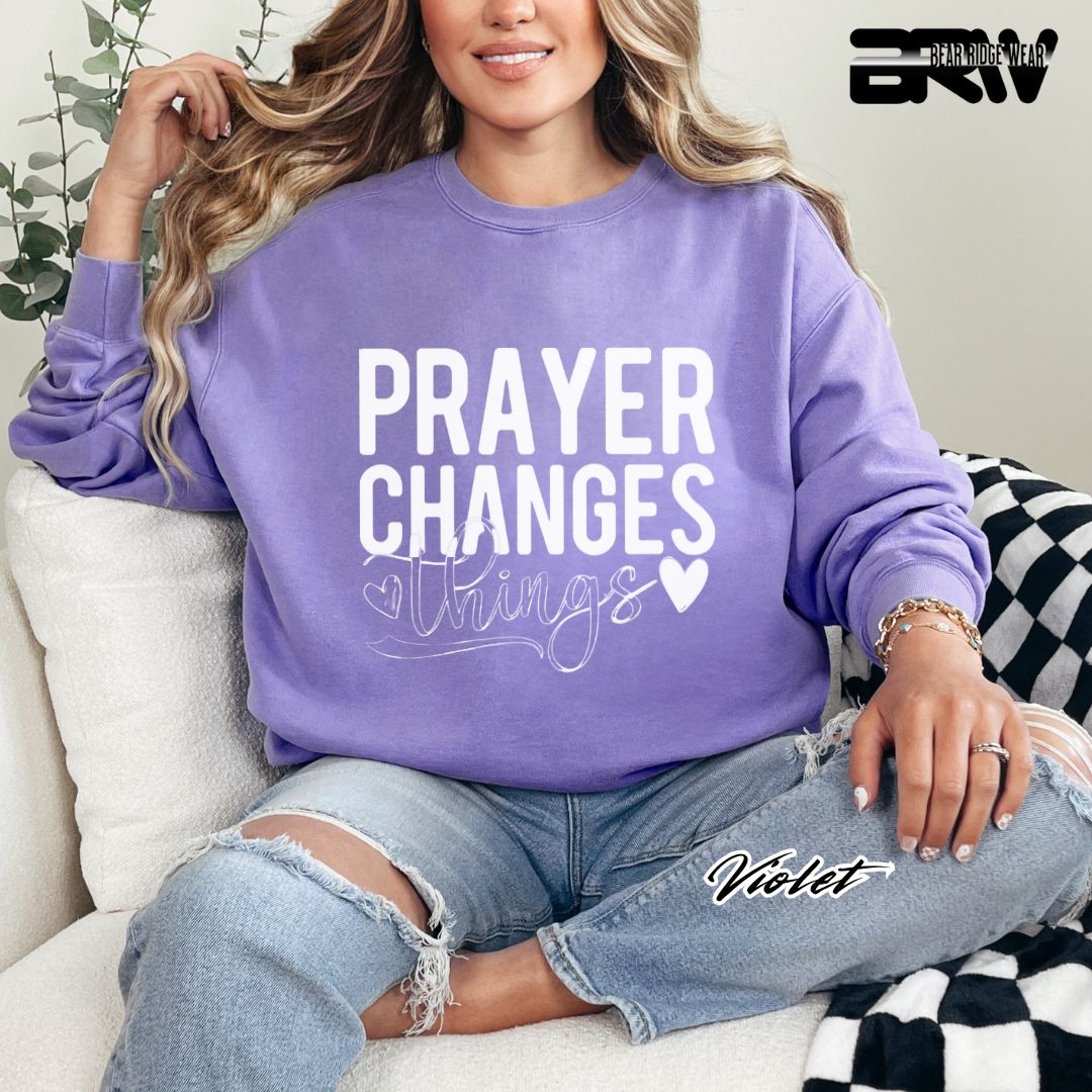 'Prayer Changes Things' Faith Long Sleeve Tee