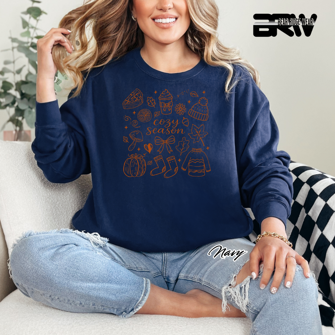 'Cozy Season Fall' Fall Long Sleeve Tee