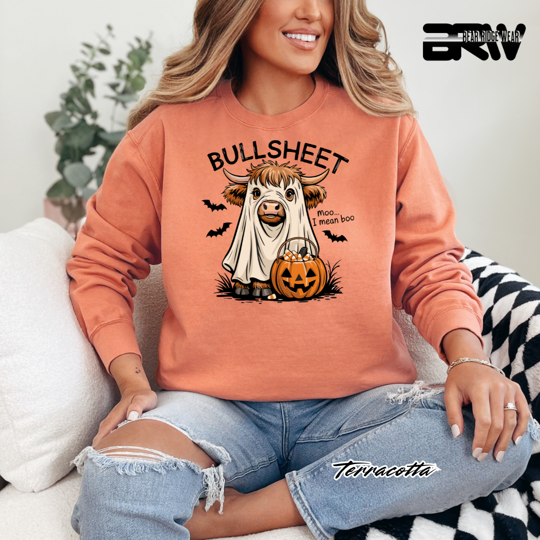 'Bull Sheet-Boo' Fall  Long Sleeve Tee
