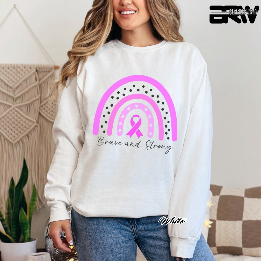 'Brave and Strong' Awareness Long Sleeve Tee