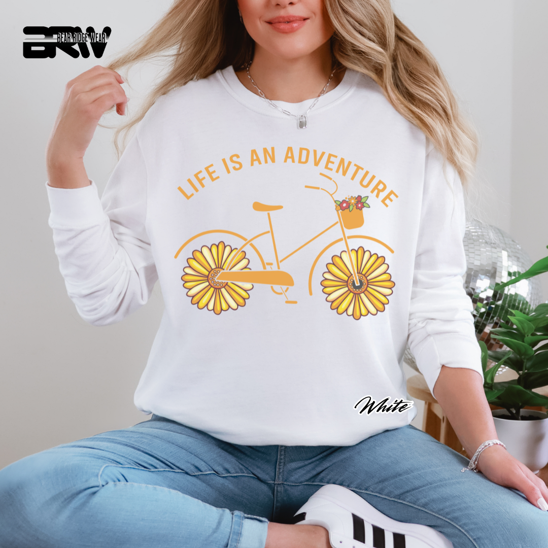 'Life is an adventure' Long Sleeve Tee