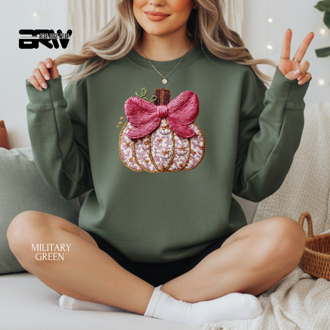 'Stitch Pumpkin' Christmas Crewneck Sweatshirt