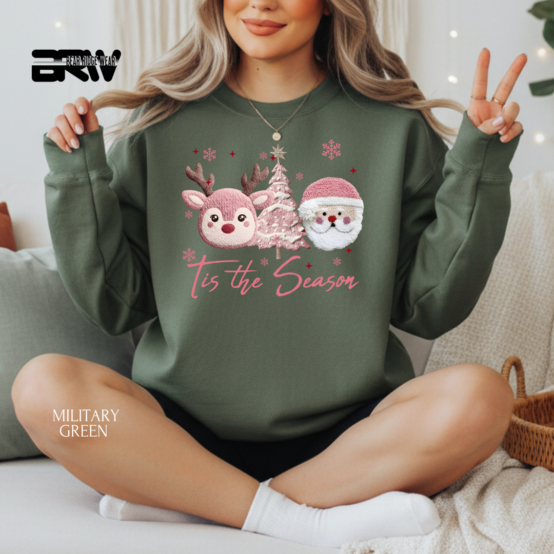'Tis The Season Yarn 2' Christmas Crewneck Sweatshirt