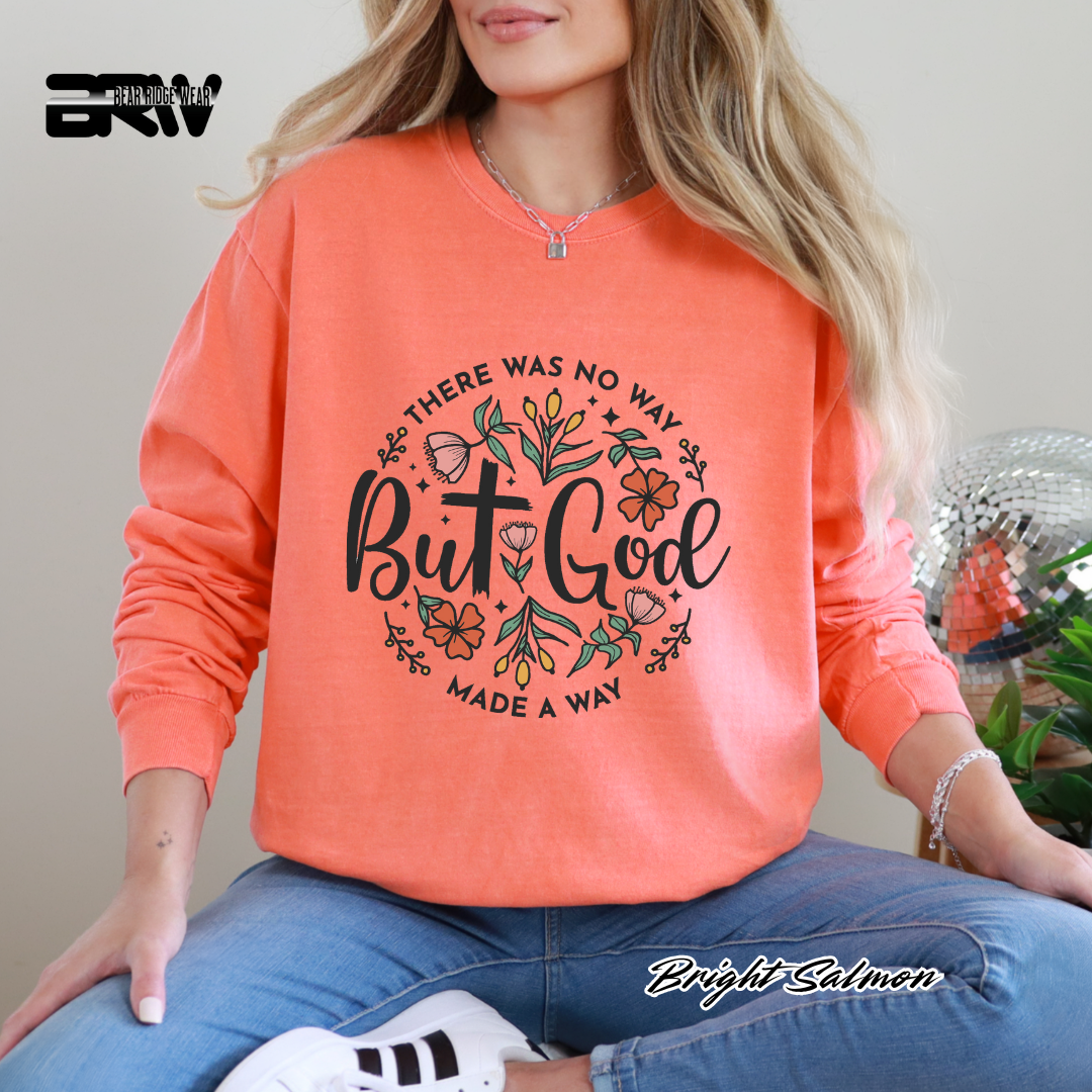 'But God' Long-Sleeve Tee